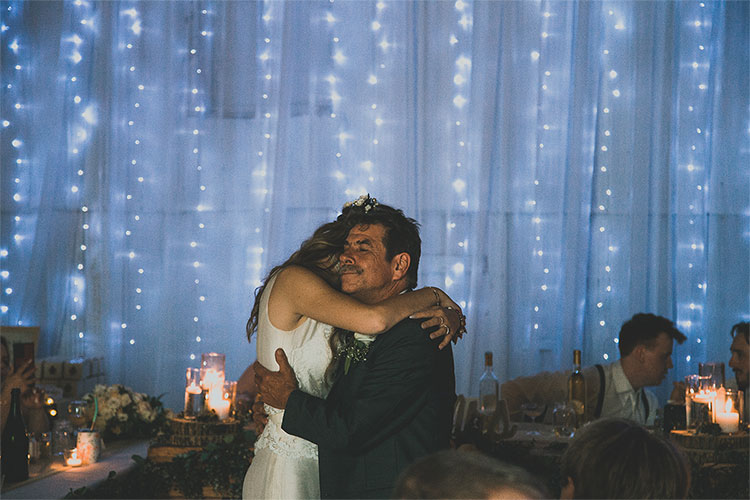 Father/ Daughter dance at wedding day.