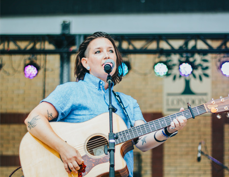 London singer songwriter Carly Thomas Performing live