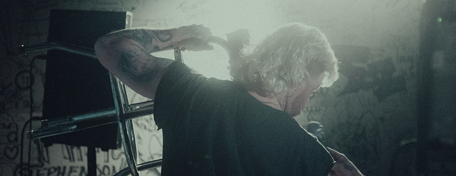 Uncle Laser stand up comedian telling a joke.