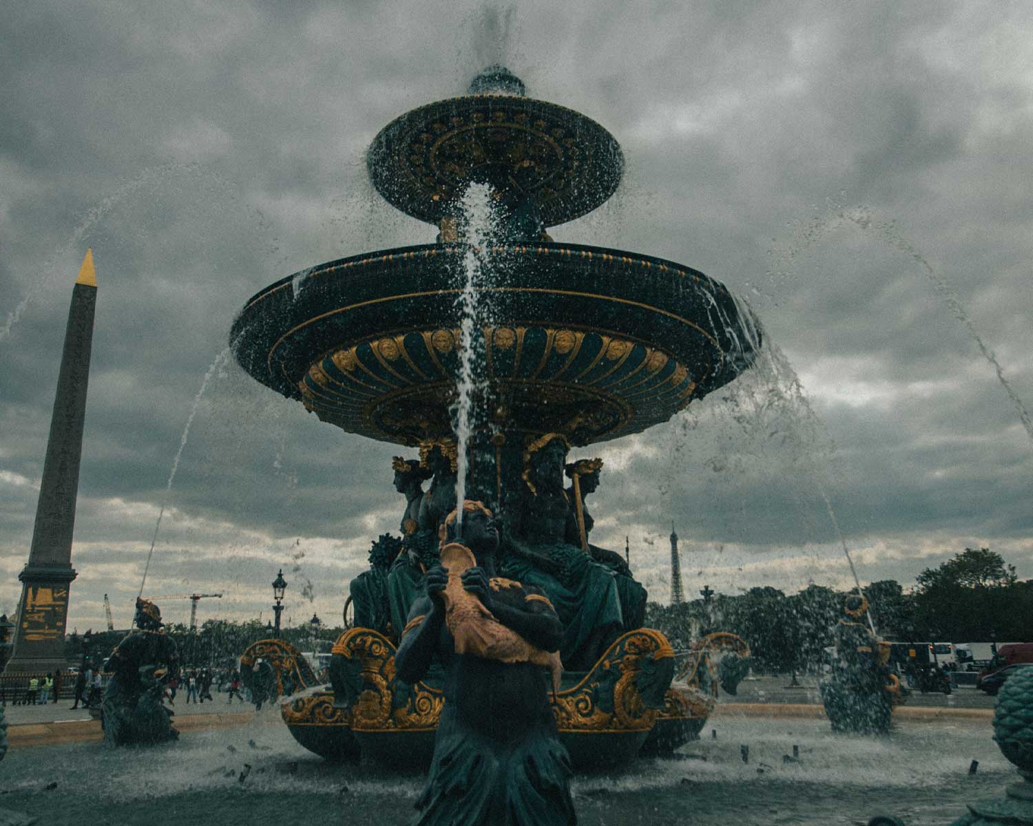 Fountain in Paris photograph by With Care Media - Addison Johnson