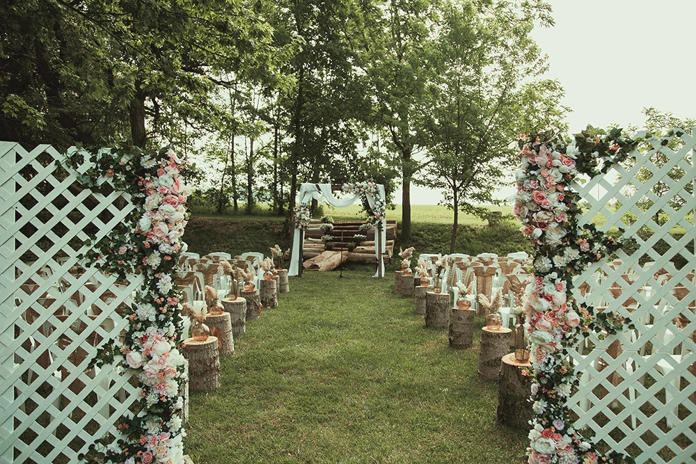 Wedding country setting.